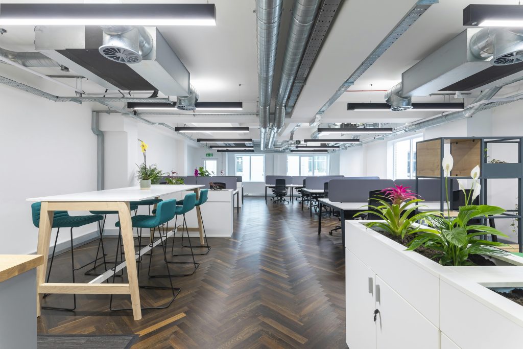 Open plan office Austin Friars