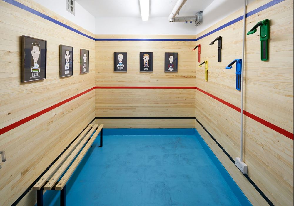 36-38 Botolph Lane Velodrome-Inspired Bike Room