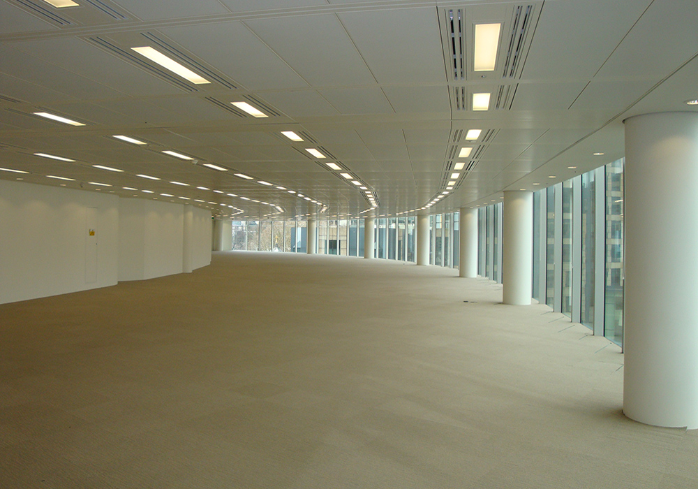 Open plan office at 1 london wall