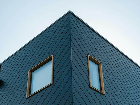 Sustainable cladding on building