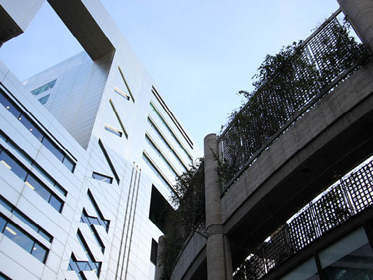 Broadgate circle view from the ground